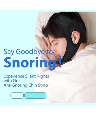 Chin Straps for Snoring - Effective Anti Snoring Devices - Adjustable Anti Snoring Devices - Soft and Breathable Anti-Snoring Chin Strap for Men and Women to Stop Snoring - Buy Online on GoSupps.com