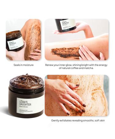 COBA S DAUGHTER 100% Robusta Coffee Body Scrub with Matcha & Shea Butter | Vegan Exfoliant | Reduces Stretch Marks & Cellulite | Safe for Pregnancy | Clean Beauty (10.6 Oz - Buy Online on GoSupps.com