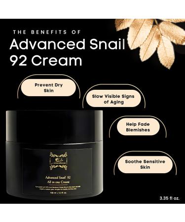 SC Sapphire Advanced Snail Mucin 92% Moisturizer | 90-Day Hydrating Cream for Dry Skin Blemishes & Fine Lines - International Shipping Available - Buy Online on GoSupps.com