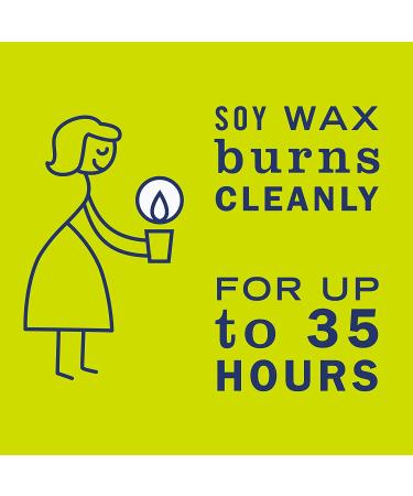 Mrs. Meyer's Soy Aromatherapy Candle 7.2 oz - Lemon Verbena Scent (Pack of 2) | 35 Hour Burn Time, Made with Soy Wax & Essential Oils - Buy Online on GoSupps.com