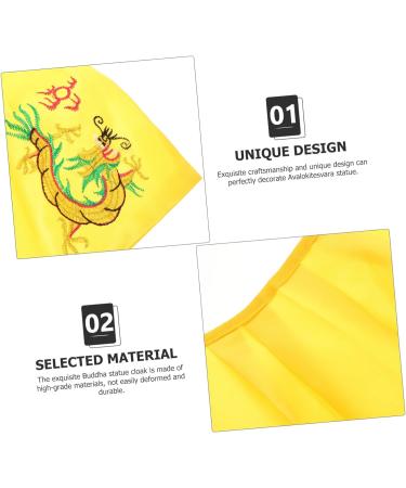 Alipis 3pcs Buddha Shawl Buddha Sculpture Shawl Temple Supplies Hindu Statue Cloak Statue Shawls Fabric Bodhisattva Cloak Desk Topper Altar Creative Cloak Cloth Buddha Statue Crystal 37.5X22.5cm - Buy Online on GoSupps.com