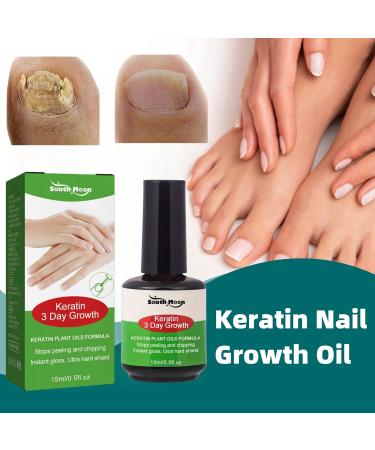 Keratin 3 Day Growth Nail Treatment & Strengthener Nail Growth Treatment for Nail Strengthener Fast Keratin Nail Hardener Nail Repair Treatment for Thin Nails Strengthening Nail Polish Nail Serum - Buy Online on GoSupps.com