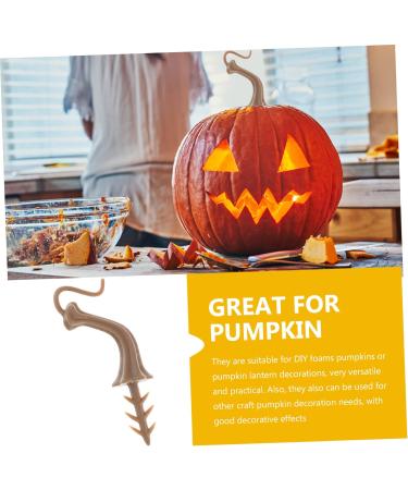 ABOOFAN 200 Pcs Pumpkin Put Pumpkin Stems Fake Plastic Pumpkin Head Pumpkin Ornament Halloween Pumpkin Stems Pumpkin Diy Handle Lantern Decor Plastic Pumpkin Handle Accessories Artificial - Buy Online on GoSupps.com