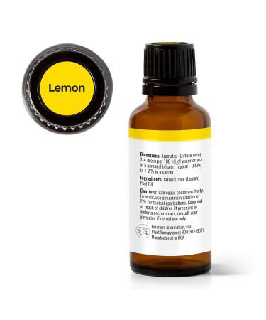 Plant Therapy Lemon Essential Oil 30 mL - 100% Pure Aromatherapy Natural Skincare & Cleaning Oil - Buy Online on GoSupps.com