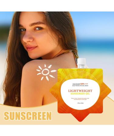Buhygn Sunscreen Travel Protector Lightweight Moisturizing Sunscreen Present of Care Allround Outdoor Shield 50ml for Outdoor Activities Travel Sports and Summer Use - Buy Online on GoSupps.com