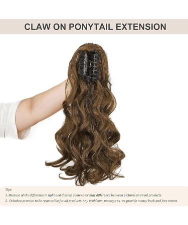 Dcbaboo 18inch Claw Clip in Ponytail Hair Extensions Long Wavy Ponytail Extension Curly Synthetic Pony tails Natural Wave One Piece Hairpiece Fake Ponytail for Women Ash Brown 18 inch 150g Ash Brown - Buy Online on GoSupps.com