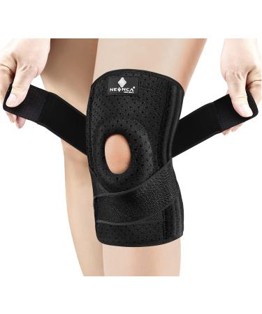 NEENCA Professional Knee Brace for Knee Pain, Adjustable Knee Support with Patella Gel Pad & Side Stabilizers, Medical for Arthritis, Meniscus Tear, Injury Recovery, Pain Relief, Sports - Upgrade Version ACE-54 Large