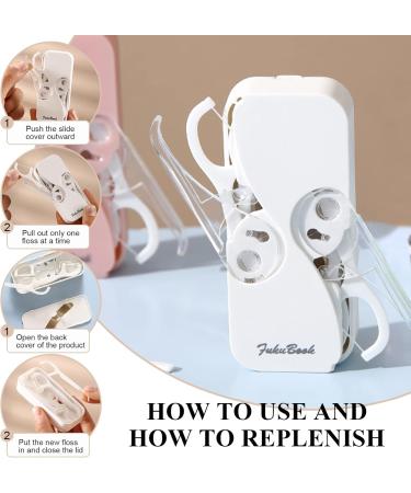 4 Portable Travel Tooth-Floss Dispensers with 48 Dental Picks | Reusable Organizer & Storage Box for Trips - 4 Colors - Buy Online on GoSupps.com