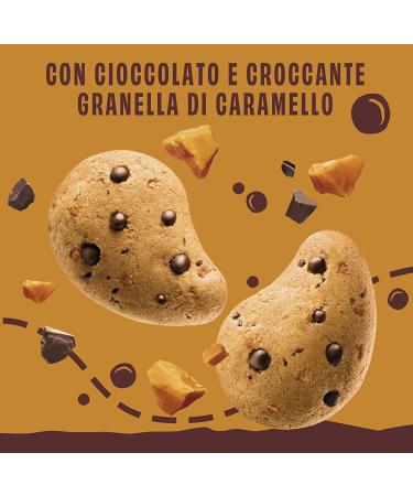 Pavesi Gocciole Caramel Set of 3 cookies with crunchy chocolate and caramel seeds 300 g - Buy Online on GoSupps.com