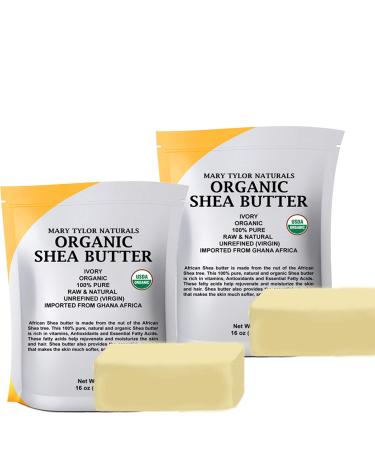 Beurre de karit bio 0 9 kg Certifi USDA par Mary Tylor Naturals Brut Non Raffin Ivoire du Ghana Afrique Soin tonnant de la peau ecz ma vergetures et corps