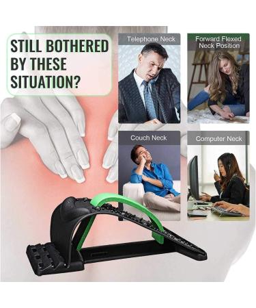 Buy Adjustable Black and Blue Neck Stretcher for Pain Relief | Cervical Support & Relaxation | International Shipping - Buy Online on GoSupps.com