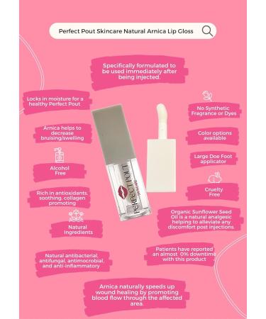 Natural Arnica Lip Balm | Best Lip Filler Aftercare | Hydrating Arnica Lip Gloss for Bruising & Swelling Relief - Buy Online on GoSupps.com