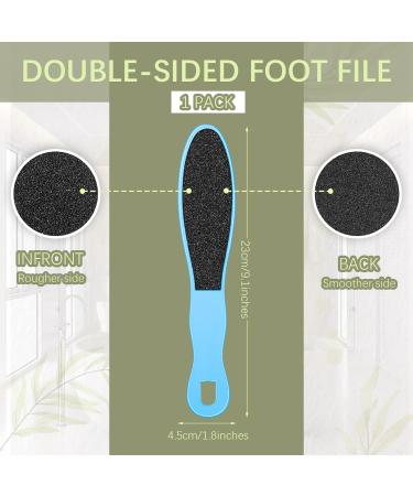 Double Sided Foot File Pedicure Foot Care Repair Tool Reusable Foot Scraper Hard Skin Remover Calluses Dead Skin Remover for Feet Foot Rasp File Foot Scrubber for Peel Wet Dry Cracked Feet Heel (Blue) - Buy Online on GoSupps.com