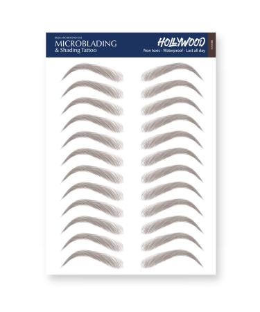 Bliss and Beyond USA | Waterproof Eyebrow Tattoo Stickers. A real hair stroke look. Hair replacement without surgery. Solution for hair loss. Bushy Tinted eyebrow tattoos. (Dramatic Hollywood  Brown) - Buy Online on GoSupps.com