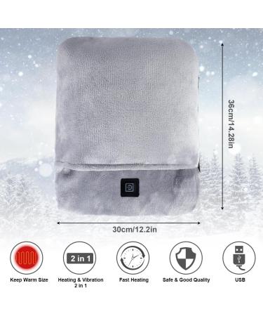 Flintronic Electrically Heated Foot Warmer | Ultra-Soft Flannel with Heating & Vibration Massage | Fast Heating & 3 Settings - Ideal Foot Warmer for Men - Buy Online on GoSupps.com