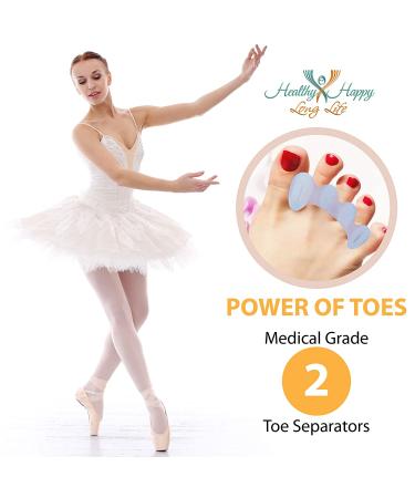 Foot Fitness Toe Separators for Correcting Toes - Soft & Durable Spreaders for Hammertoes & Bunions (1 Pair) - Buy Online on GoSupps.com