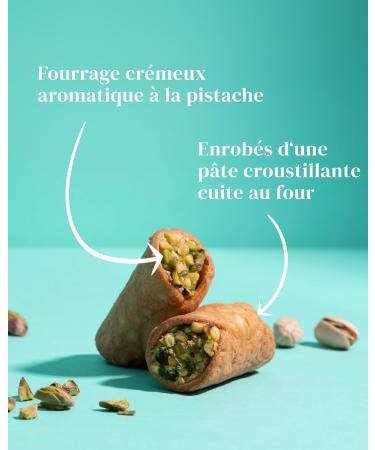 Cannoli-Sicilians | filled with pistachio cream | individually wrapped in a gift box | original Italian-Sicilian biscuits | wonderful with coffee or tea | 200g - Buy Online on GoSupps.com