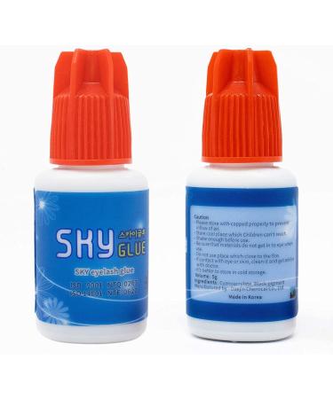 YTrade Glue SKY S+ 5ml | Maximum Retention | Waterproof | 7 Weeks Hold | Safe for Sensitive Eyes | Premium Eyelash Extension Supplies | 1 Pack Black - Buy Online on GoSupps.com