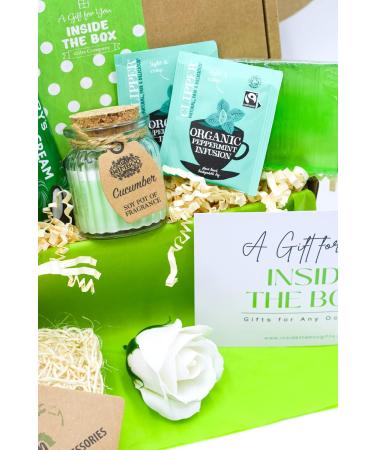 Pamper Hamper Gift Box Mother's Day Happy Birthday Thank You or Thinking of You Self Care Gift for Women by Inside the Box Gifts (Mint) - Buy Online on GoSupps.com