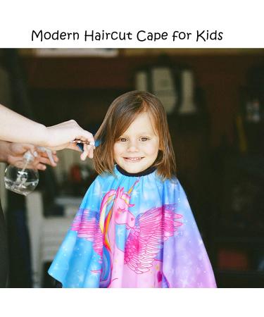 Kids Pink Unicorn Haircut Cape | Adjustable Neckline Barber Cape for Girls and Boys | Hair Cutting Cover Apron Gown - Buy Now! - Buy Online on GoSupps.com