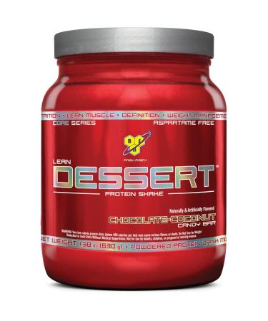 BSN Lean Dessert Protein Chocolate Coconut Candy Bar 1.38 Pound