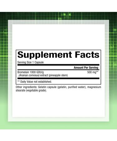 Natural Factors Bromelain 500 mg - 90 Capsules for Digestive Health & Anti-Inflammatory Support - Buy Online on GoSupps.com