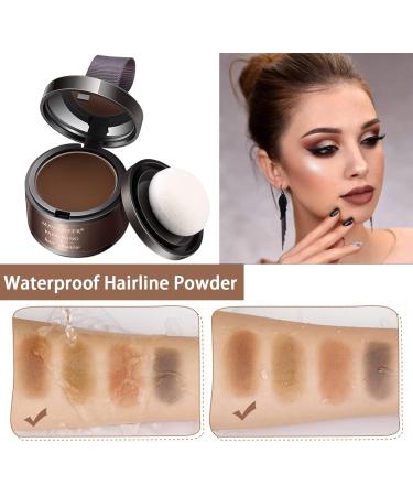 Instantly Hairline Shadow Hairline Powder Root Touch Up Quick Cover Brown Hair Root Concealer for Hairline Hair Touch-Up for Thin Hair Grey Hairline Quick Cover Unisex Waterproof Dark Brown - Buy Online on GoSupps.com