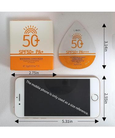 2g*15PCS Travel Size Sunscreen SPF50+ PA+ Mini Sunscreen for Face & Body Waterproof Non-Greasy Perfect for Outdoor Beach Daily Use Summer Party & Thank You Gifts 1.06 Ounce (Pack of 1) - Buy Online on GoSupps.com