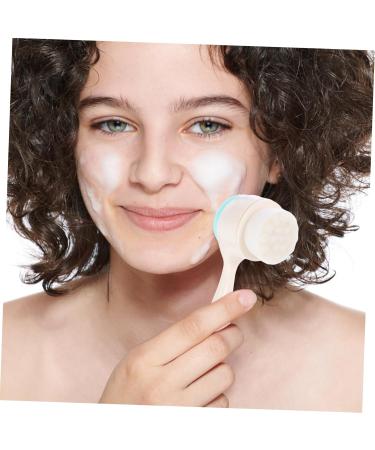 Housoutil Manual Face Brush Face Brush with Holder Facial Brush with Holder Cleaning Tool Pore Cleaner Cleaning Brush Pore Deep Cleansing Brush Hair Accessories Abs Skin Care Child - Buy Online on GoSupps.com