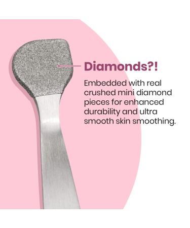 Lindo Beauty Face Buffer - Diamond Infused Microdermabrasion Exfoliation Tool for Smooth Skin and Radiant Complexion - Reduce Fine Lines and Wrinkles - Includes Travel Pouch - Buy Online on GoSupps.com