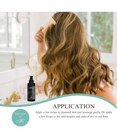 Organic Moroccan Argan Oil - 100% Pure Cold Pressed for Skin Hair Face Body Scalp & Nails | Best for Dry & Damaged Hair - Shop Internationally - Buy Online on GoSupps.com