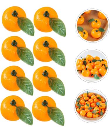 TOPBATHY 50pcs Simulated Mini Sugar Orange Ornament with Leaves Desktop Fake Fruit Decor Scene Adornment Birthday Decoration for Girl False Orange Decor Toddler Plastic Household - Buy Online on GoSupps.com