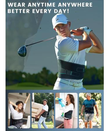 SYXUPAP Back Support Belt - Adjustable Back Brace for Lower Back Pain Relief Sciatica & Herniated Disc (S: 17 -24 Waist Up to 100lbs - Buy Online on GoSupps.com
