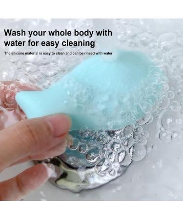 Foundation Powder Puff | Silicone Cosmetic Face Powder Puff Fish-Shaped Foundation Puff Pad Cosmetic Foundation Blender Puff for Pressed Powder Small fish puff (blue) - Buy Online on GoSupps.com