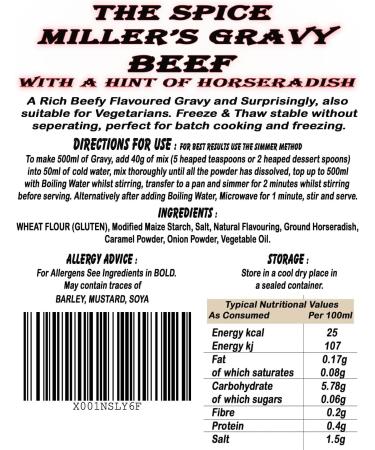 The Spice Miller's Gravy Beef with a hint of Horseradish - Buy Online on GoSupps.com