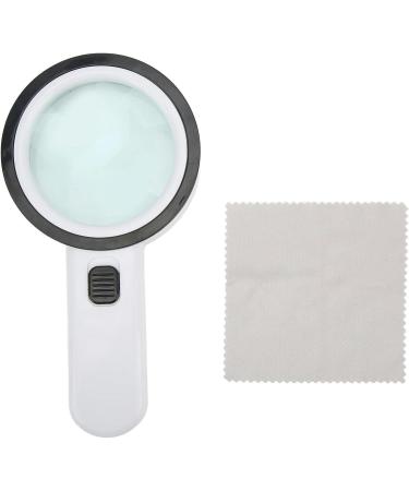 Portable Handheld Magnifier Glass Magnifier 8cm 30X Handheld Optical Magnifier High Power with 12 LED Lights Magnifiers Full of Stars - Buy Online on GoSupps.com