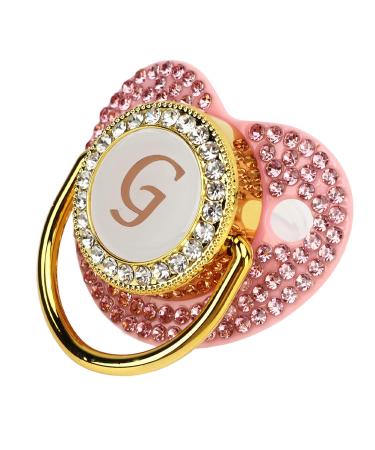 Golden Baby Pacifier - Durable Ergonomic Curved Design Lightweight & Perfect for Home (Letter G) - International Shipping Available - Buy Online on GoSupps.com