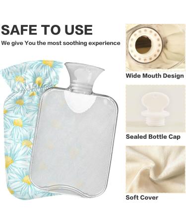 Buy Cute Daisy Hot Water Bottles with Cover - 2L Pain Relief for Kids & Adults | International Shipping - Buy Online on GoSupps.com