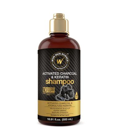 WOW Skin Science Activated Charcoal & Keratin Shampoo - Full Scalp Detox Cleanse - Restore Dry  Damaged Strands For Soft  Smooth  Shiny Hair- Sulfate & Paraben Free - All Hair Types  Adults & Children - 500 mL - Buy Online on GoSupps.com