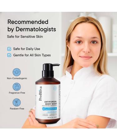 Antifungal Body Wash Treatment Soap Antibacterial Wash for Jock Itch Ringworm Back Acne Tinea & Foot Odor Medicated Skin Relief Cleanser Gel with Tea Tree Oil & Tolnaftate for Men and Women 1 - Buy Online on GoSupps.com