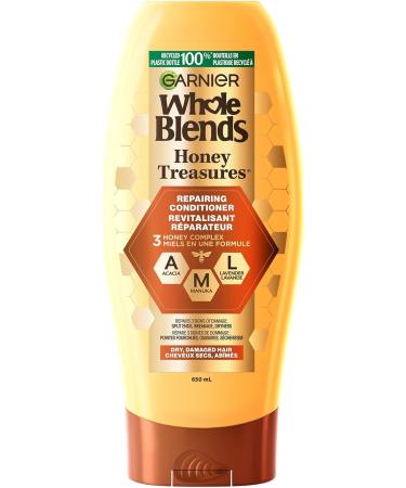 Garnier Whole Blends Heat Protectant Spray for Damaged Hair Sulfate Free Prevents Breakage & Whole Blends Honey Treasures Repairing Conditioner for Damaged and Dry Hair Repairs Split - Buy Online on GoSupps.com