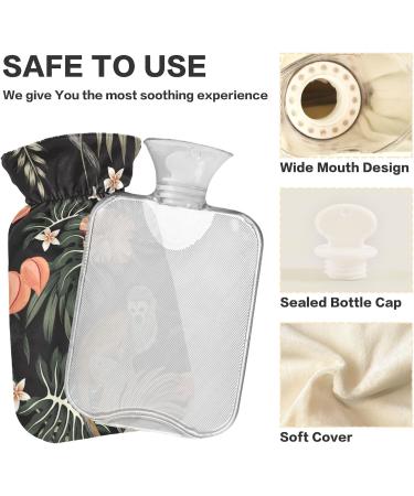 Naanle Hawaii Flower Monkey Hot Water Bottle - 1L Transparent Cover | Heat & Cold Therapy for Pain Relief - Buy Online on GoSupps.com