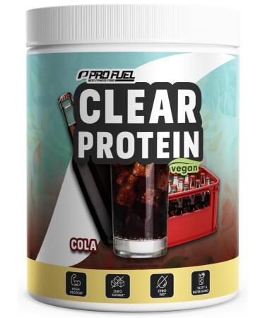 Clear protein vegan 360g cola - incredibly delicious & refreshing protein drink - vegan clear whey protein/iso clear alternative with high -quality peashydrolysate - 56% protein cola 360 g (1 Pack)
