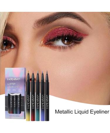 Glitter Liquid Eyeliners - Waterproof Eye Liner Eye Liner Pencil 5 Colors Color Eyeliners Smudge-Proof Long-Lasting Glitter Eye Liner Pencil for Dance Night Live Performance B - Buy Online on GoSupps.com