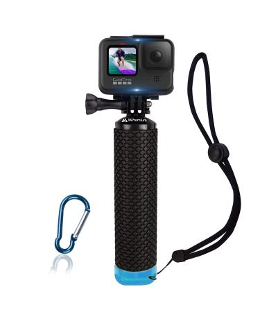 Waterproof Floating Hand Grip Compatible with GoPro Hero 11 10 9 8 7 6 5 4 3+ 2 1 Session Black Silver Handler & Handle Mount Accessories Kit for Water Sport and Action Cameras (Blue)