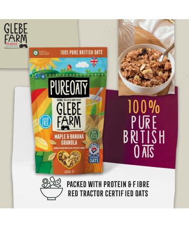 Glebe Farm Gluten Free Maple & Banana Oat Granola 6x325g - Buy Online on GoSupps.com