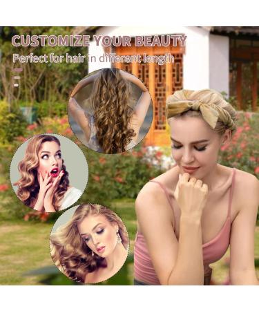 Heatless Curly Winder - Overnight Curling Band & Slipproof Hairpin for Medium to Long Hair | No Heat DIY Curler Gold - Buy Online on GoSupps.com