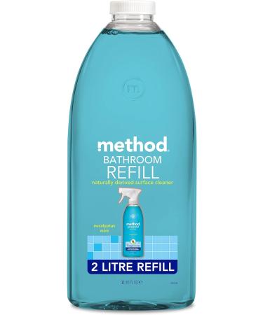 Method Bathroom Cleaner Refill Eucalyptus Mint 2 L & Wood Polish Spray Floor Cleaner For Wood Almond 354 ml 2 l (Pack of 1) + Wood Polish Spray - Buy Online on GoSupps.com