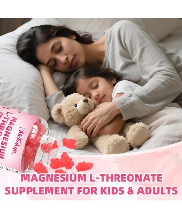 Magnesium L-Threonate Gummies 1000mg Strawberry & Magnesium Oxide Gummies 500mg Raspberry Flavor 120 Counts Bundle - Buy Online on GoSupps.com