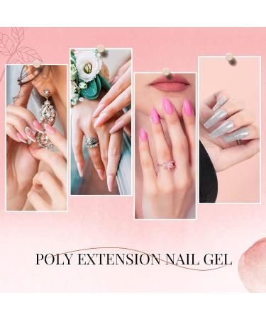 VANREESA Poly Nail Gel Kit - 12 Colors Nail Extension Set for DIY Manicures | Professional Starter Kit for Women - Colorful Flowers - Buy Online on GoSupps.com